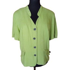 Key lime Linen Blend Blazer
